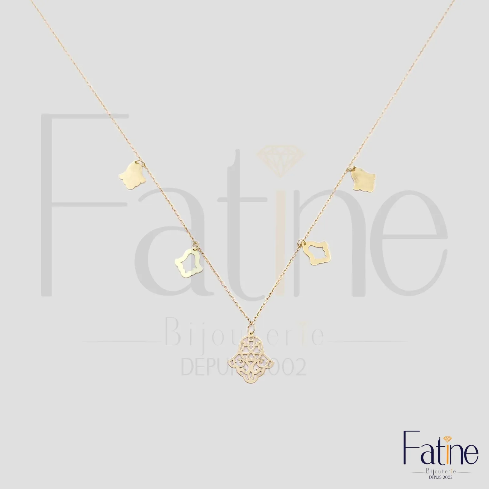 Chaîne Pendentifs 24 KHMISSAT en or 18 carats CP24 Chaines et P...